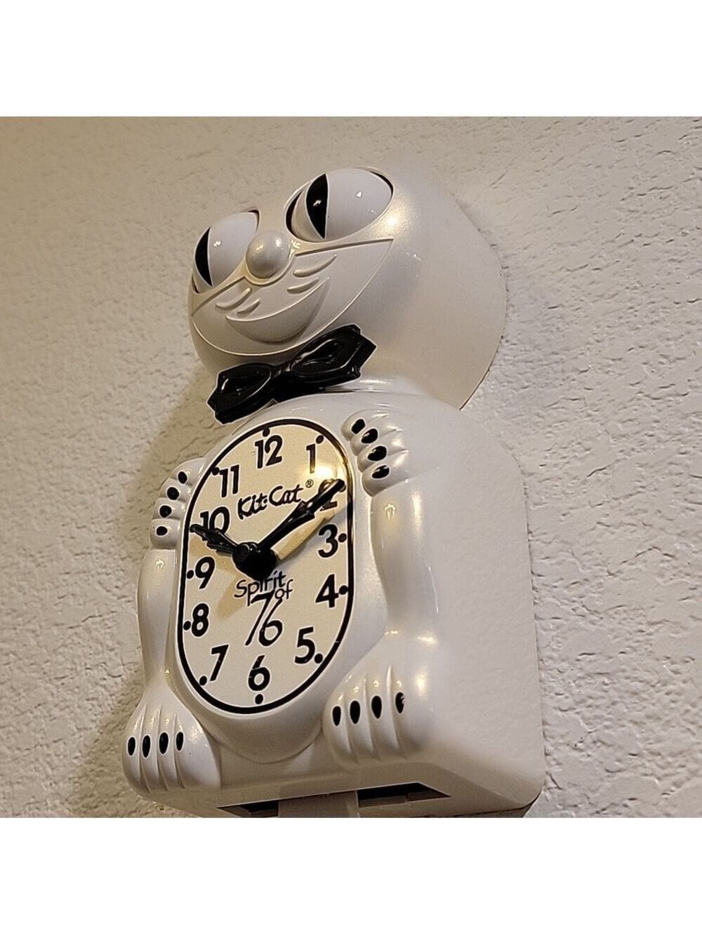 Rare Spirit of 76 Kit-Cat Klock Clock in pearly White - Picture 5 of 6